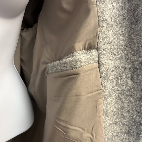 Garnet Hill Sadie Wool Coat - Light Grey - Picture 6 of 10